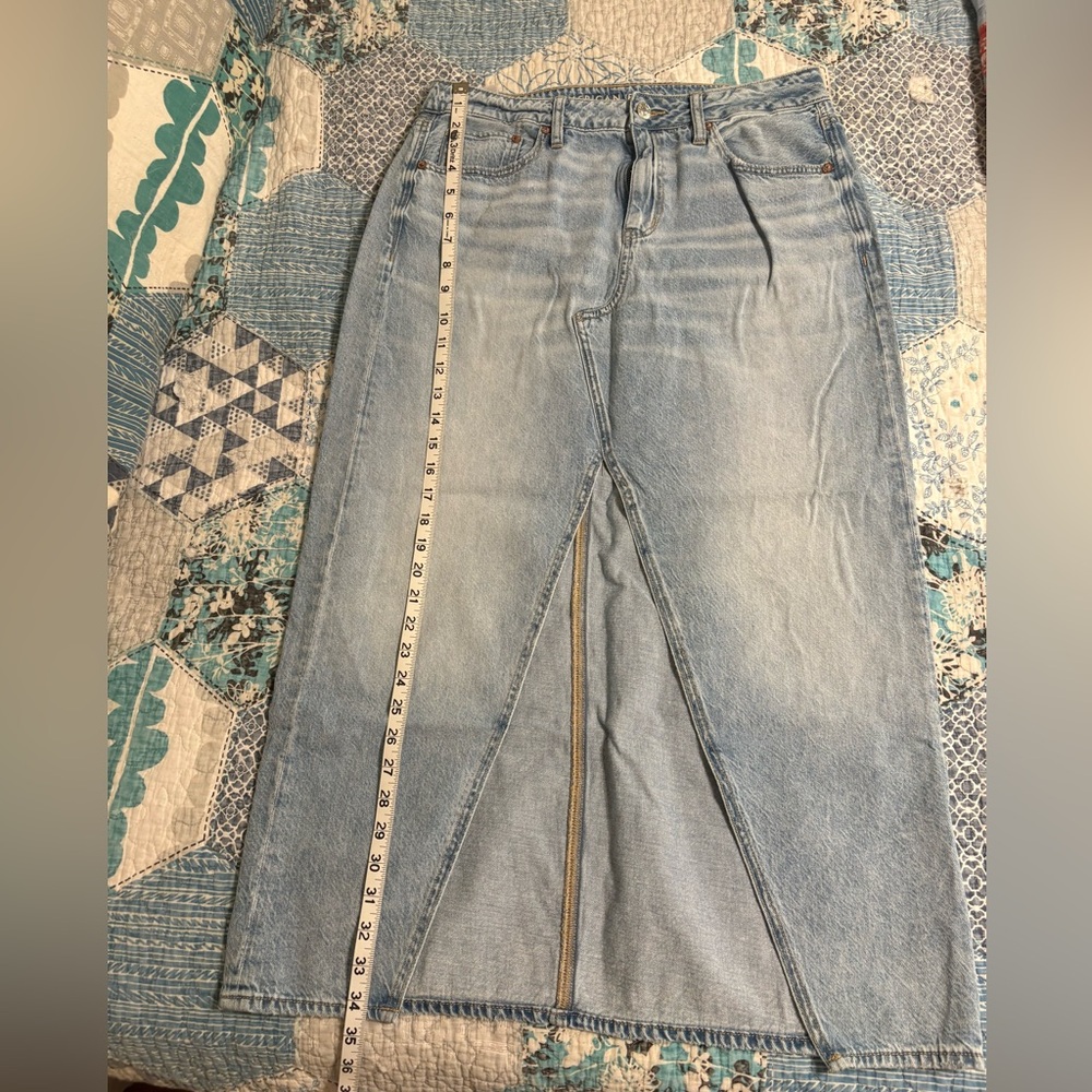 American Eagle Outfitters Light Blue Denim Skirt